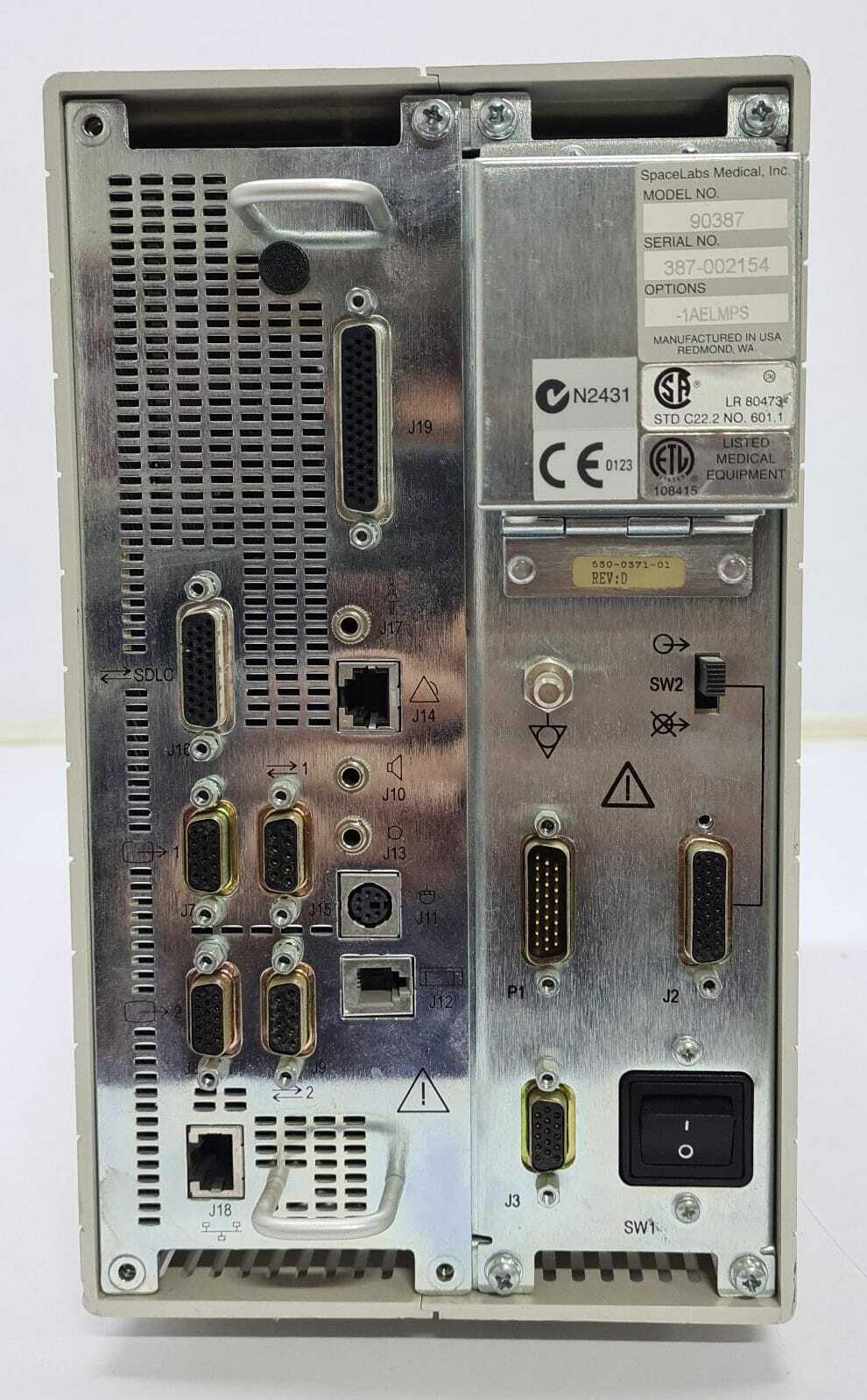 Spacelabs Medical 90387 Patient Monitoring Module Rack