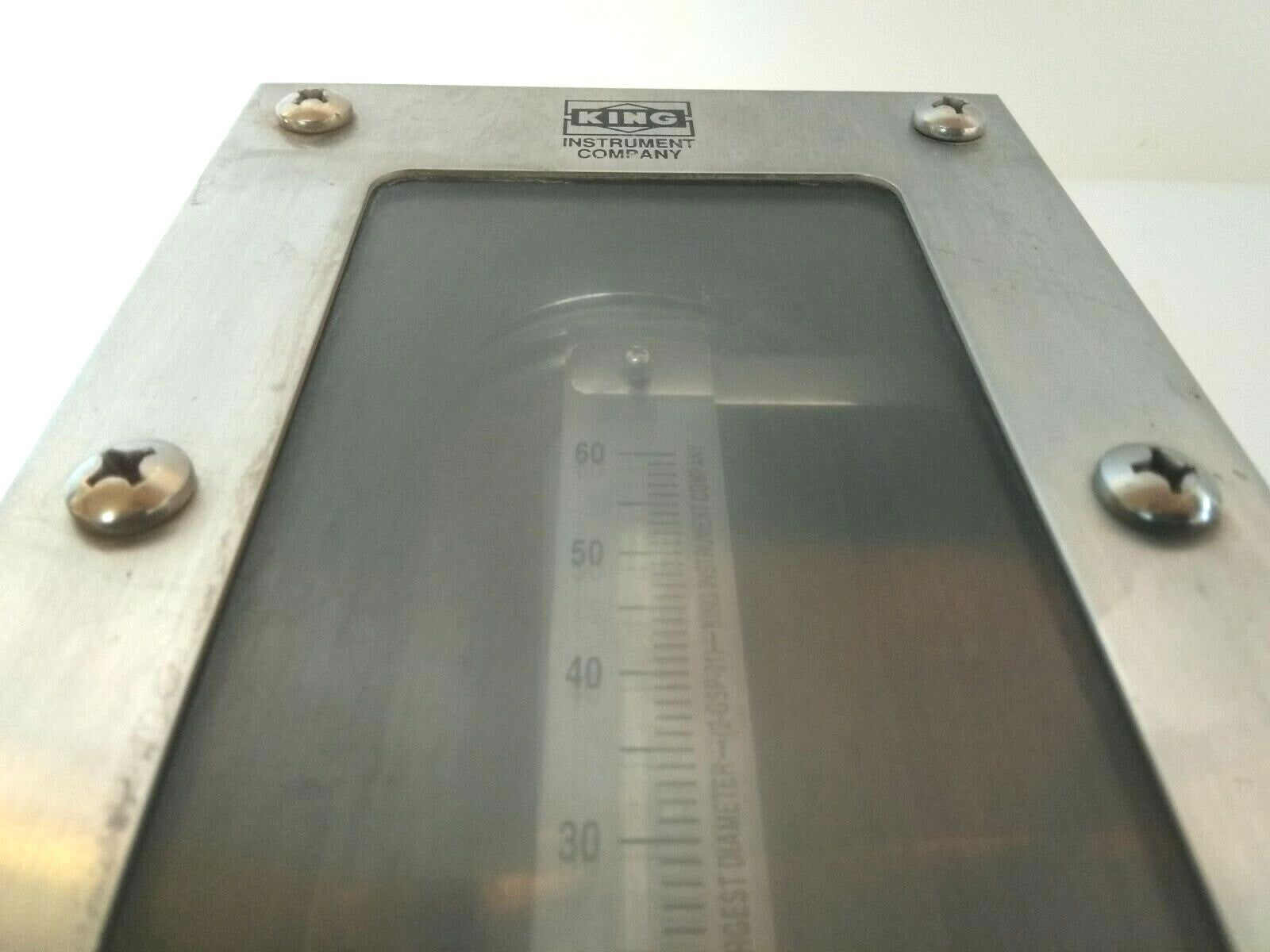 King Instrument 761223-92W Glass Tube Flowmeter 7610 Series