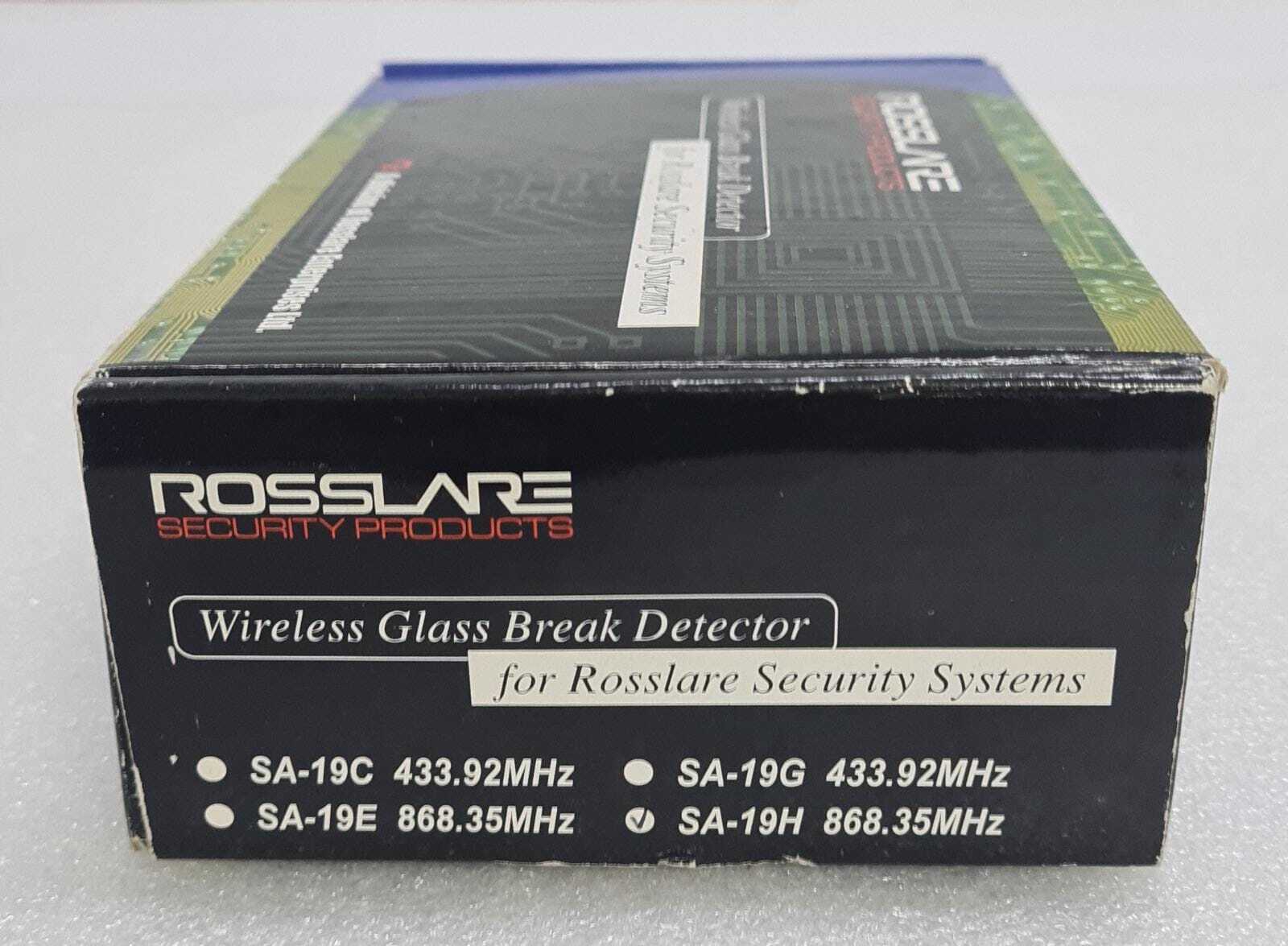 ROSSLARE SECURITY SA-19H 868.35MHz Wireless Glass Break Detector