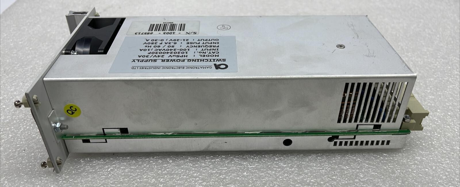 GAMATRONIC HPSuV Rectifier 1020240030F Switching Power Supply 24V 30A