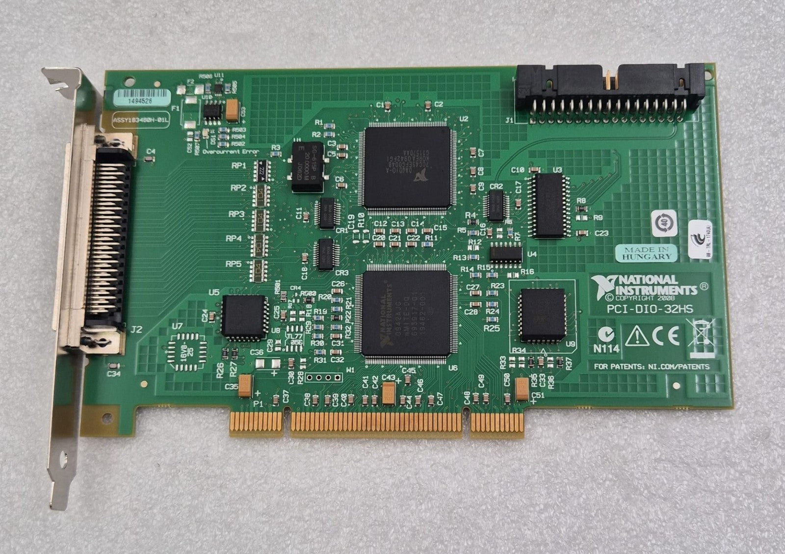National Instruments NI PCI-DIO-32HS 183480H-01L PCI DAQ Data Aquisition Card