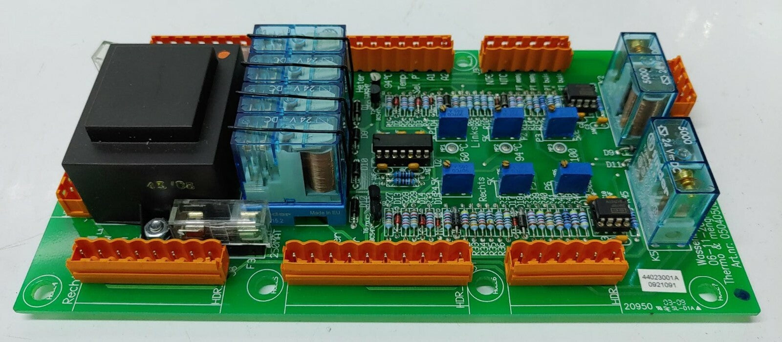 WASSENBURG MEDICAL PCB BOARD Thermo & mengreg. print 0504050024 44023001A 092109