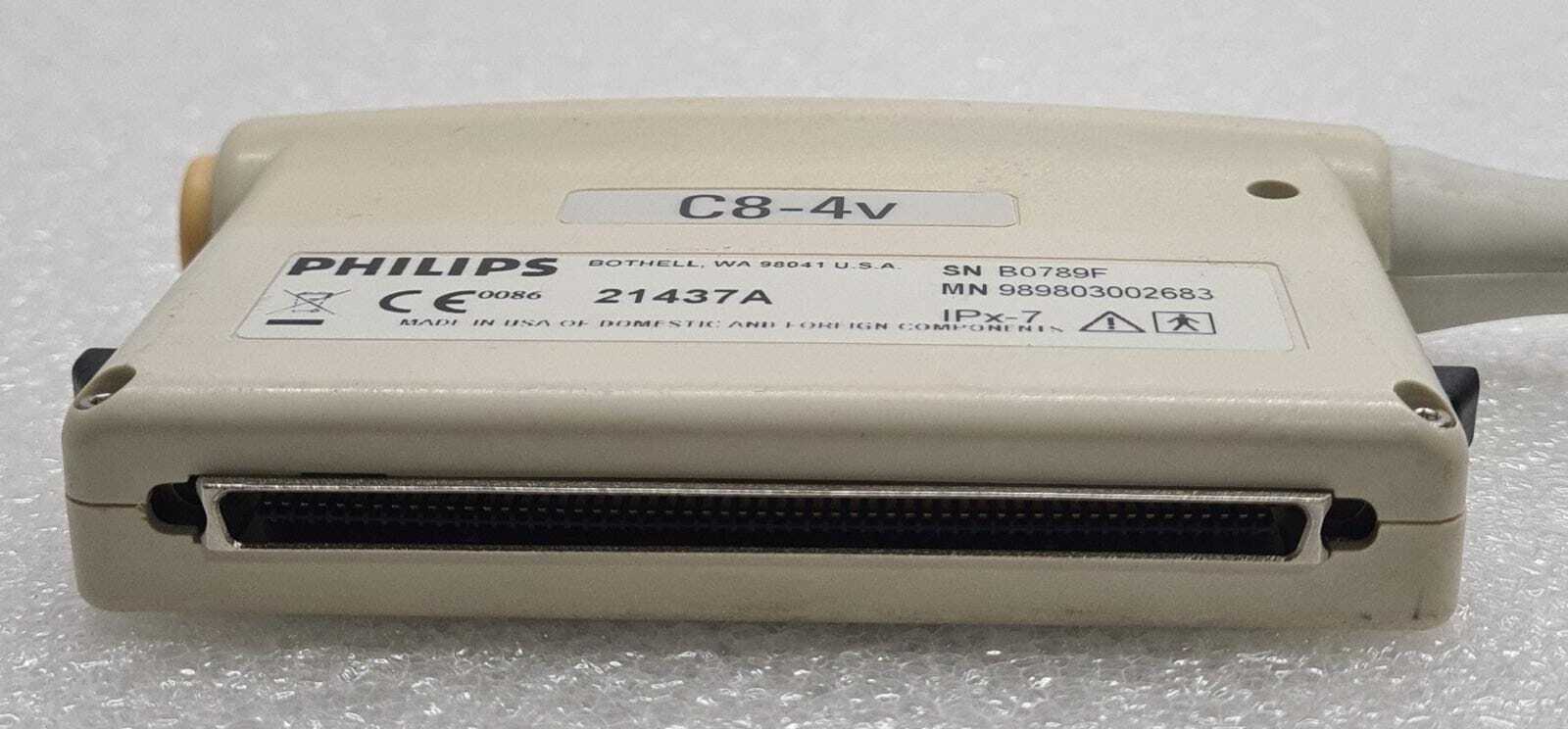 PHILIPS 21437A C8-4v Ultrasound Transducer Probe 453561172923 989803002683