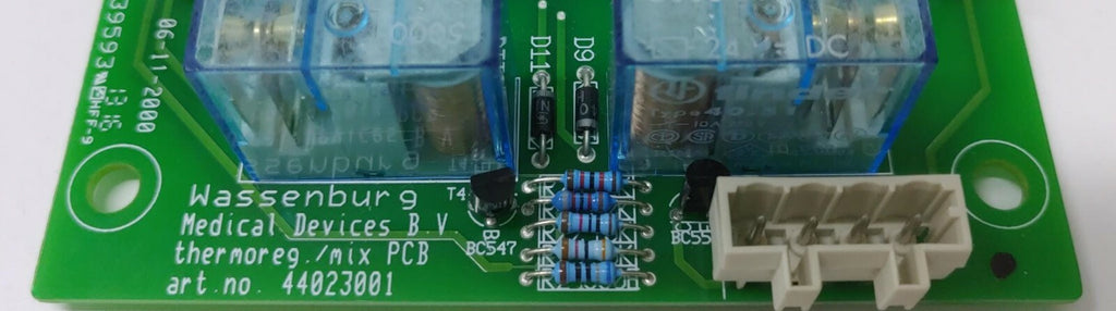 WASSENBURG MEDICAL DEVICES B.V. PCB BOARD 44023001 W/ WHITE Connectors