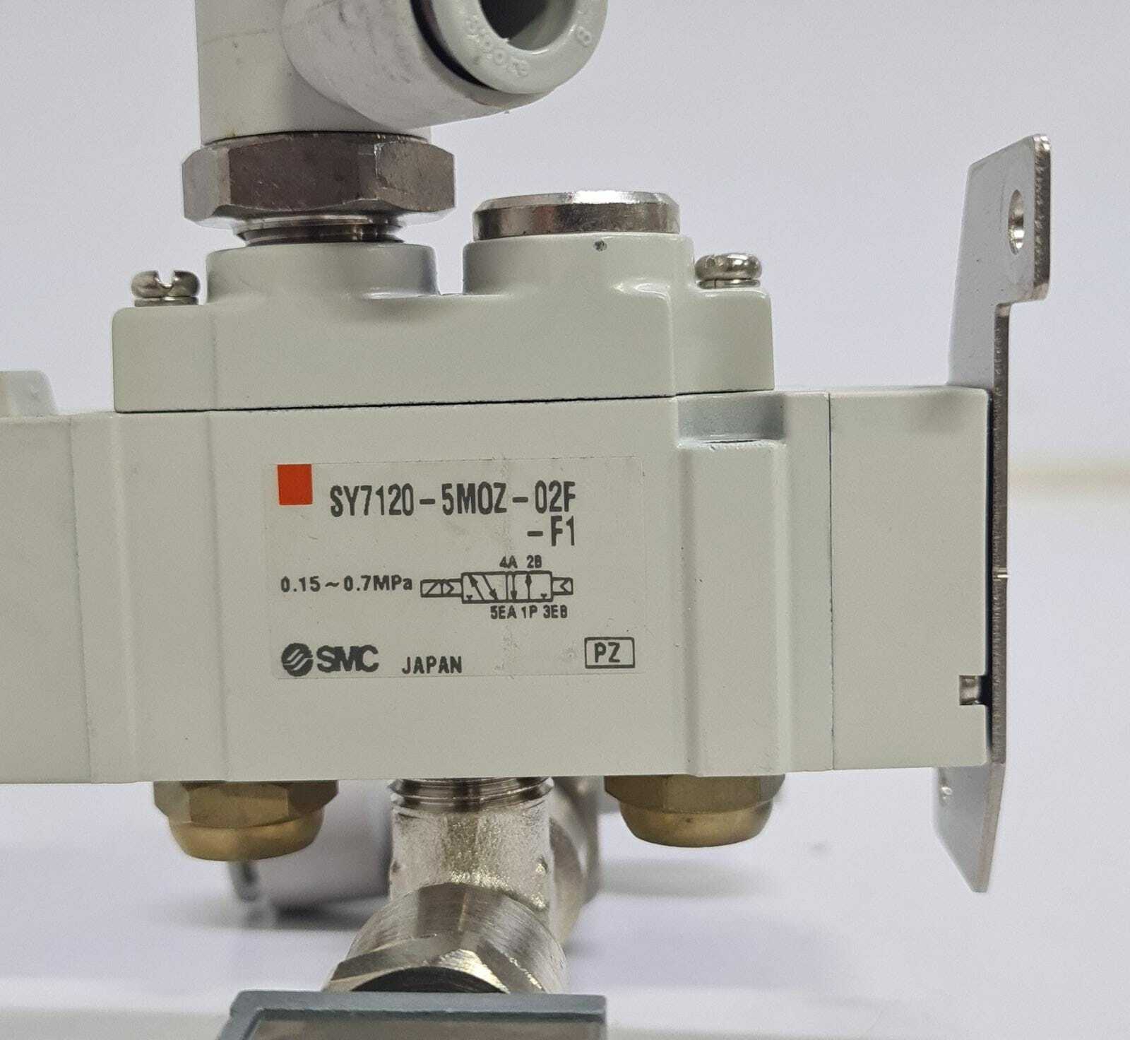 SMC IS10-01-6L PNEUMATIC PRESSURE SWITCH W/ SY7120-5MOZ-02F SOLENOID VALVE