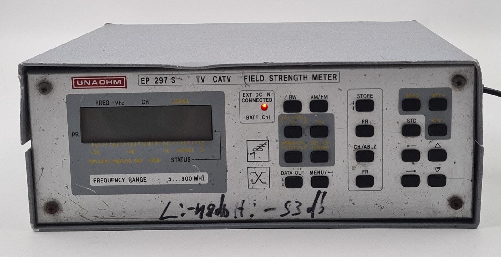 UNAOHM EP 297 S TV CATV FIELD STRENGTH METER 5-900 MHz **AS-IS**