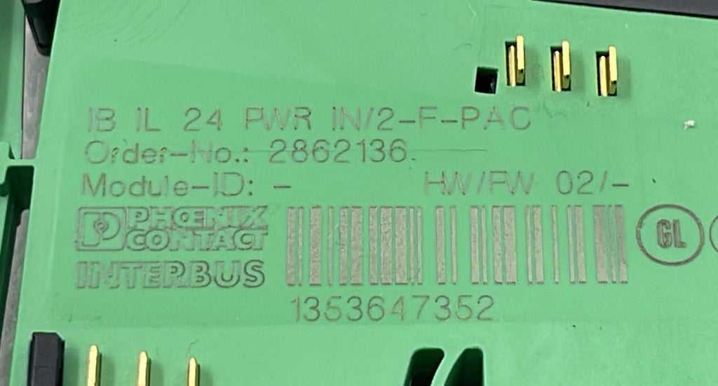 [LOT OF 4] PHOENIX CONTACT INTERBUS IB IL 24 PWR IN/2-F-PAC 2862136