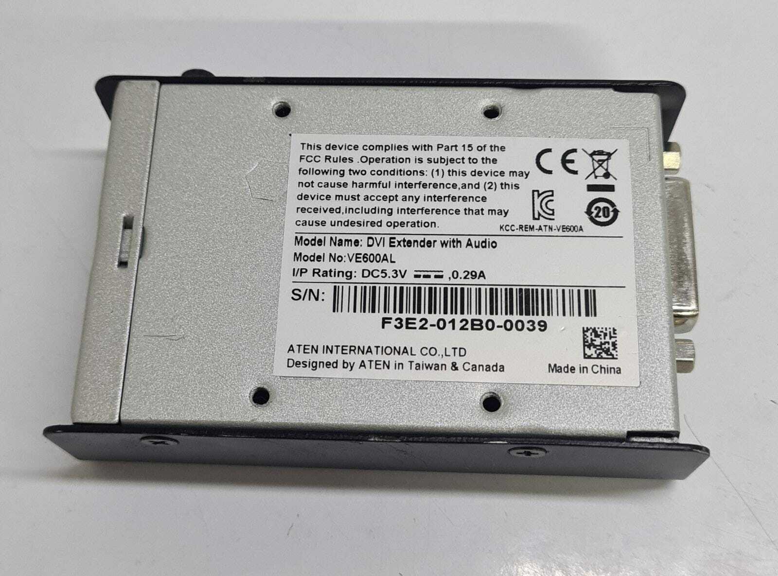 Aten VanCryst DVI Extender with Audio via Cat5 Cable VE600AL