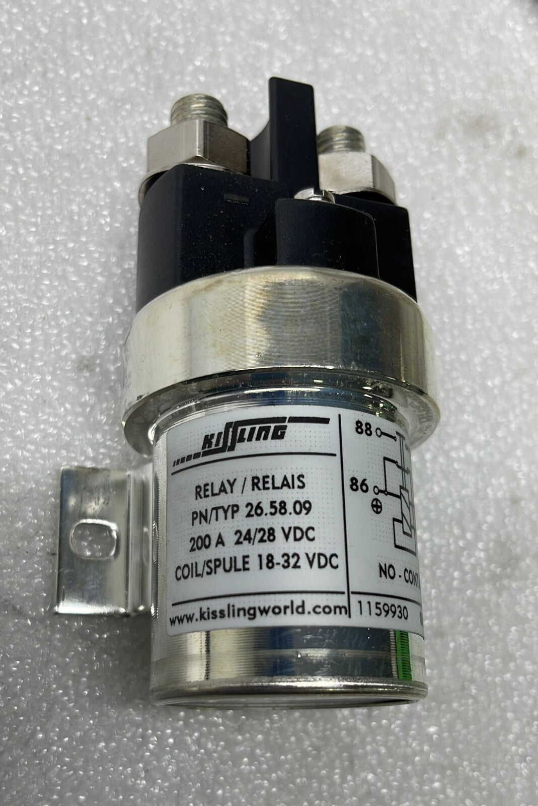 NEW - Diamond DA40 KISSLING RELAY / RELAIS 26.58.09 200A 24/28 VDC