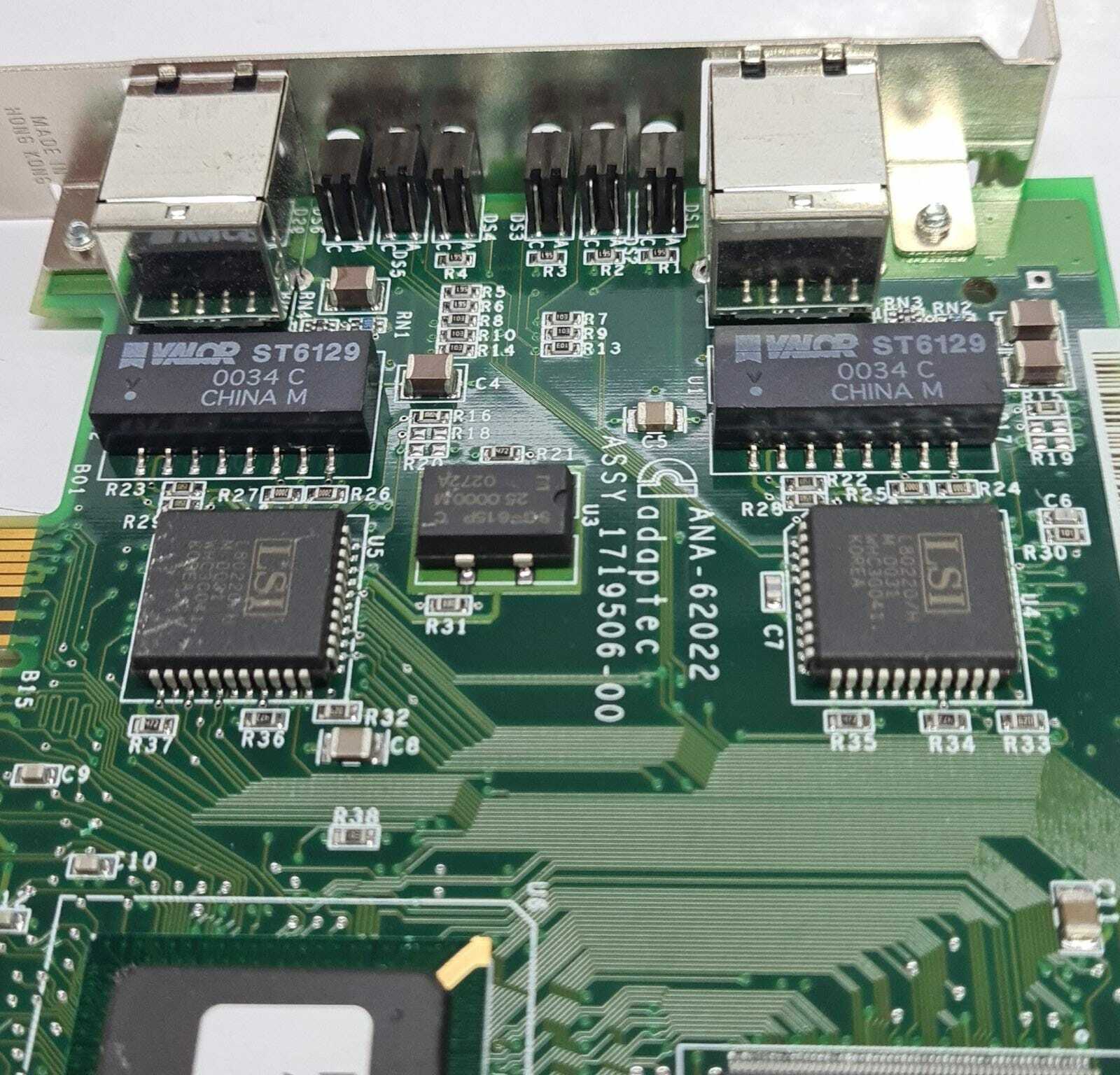 ADAPTEC ANA- 62022 Assy 1719506- 00 PCI Network Interface Card (NIC)