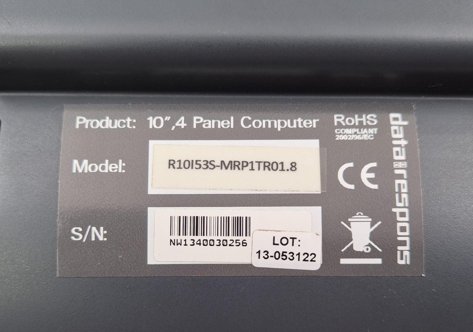 Rolls Royce 10,4" Panel Computer R10I53S-MRP1TR01.8 DATA RESPONSE Touch Screen