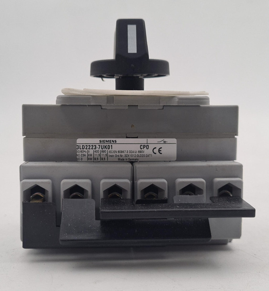 NEW - Siemens 3LD2223-7UK01 Changeover Switch Knob 3ZX1012-0LD20-2AT1