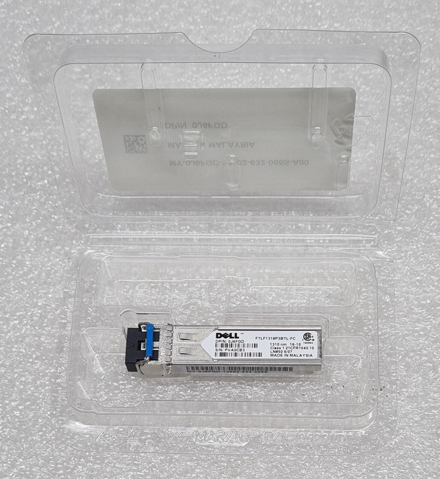 NEW - DELL TRANSCEIVER MY-0J6FGD-13602-632-005S 1310nm GP-SFP2-1Y SFP+