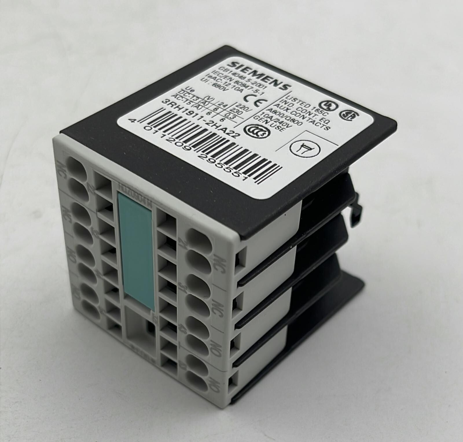 [LOT OF 7] Siemens 3RH1911-2HA22 Auxiliary switch block 2NO + 2NC