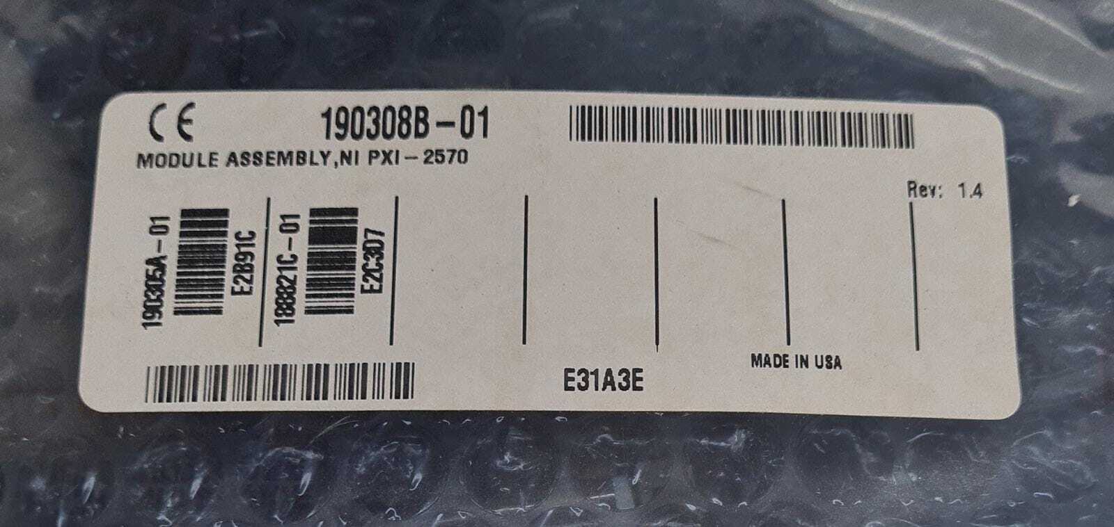 NEW - National Instruments NI PXI-2570 40 SPDT Relay Module Assembly 190308B-01