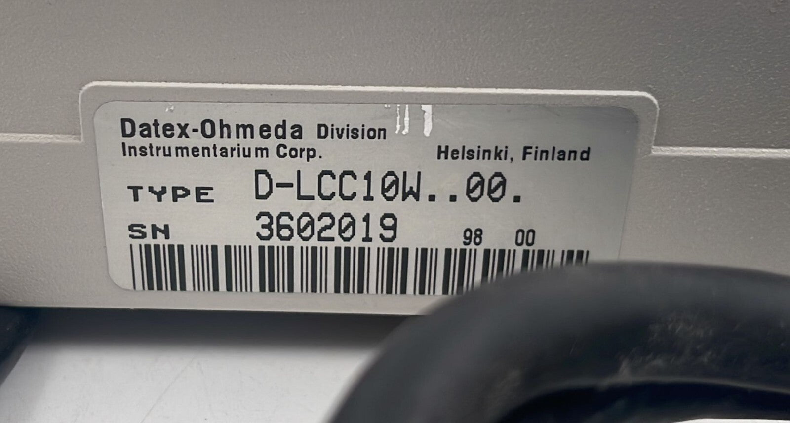 Datex-ohmeda AS/3 Monitor D-LCC10W..00.0