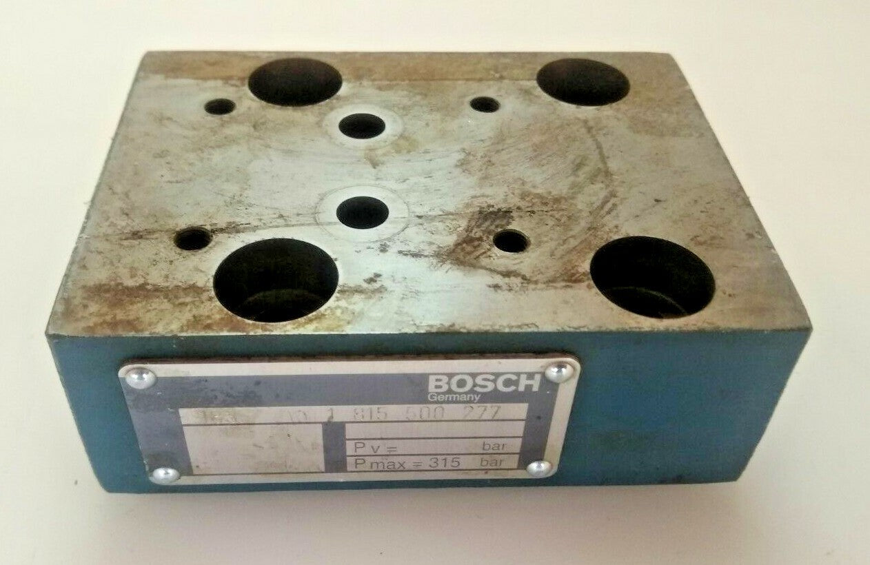 Bosch Industrial Hydraulics Cover Plate Cartridge Valve 1 815 500 277