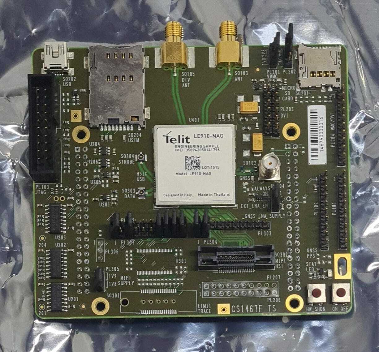 NEW - TELIT LE910-NAG Interface MiniPCIe Modem Module