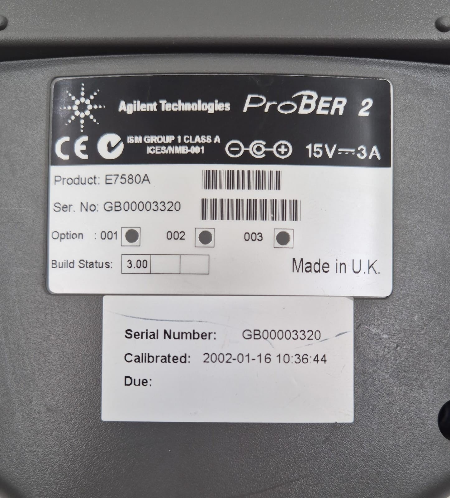 Agilent ProBER 2 E7580A HandHeld Unit Option 001 & 002 & 003 Build 3 *FOR PARTS*