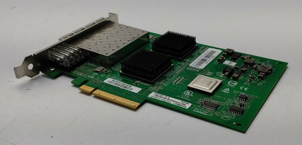 QLogic QLE2564 Quad Port FC HBA PCI-E 4 Port + 4x 8Gb Transceivers Fiber Channel