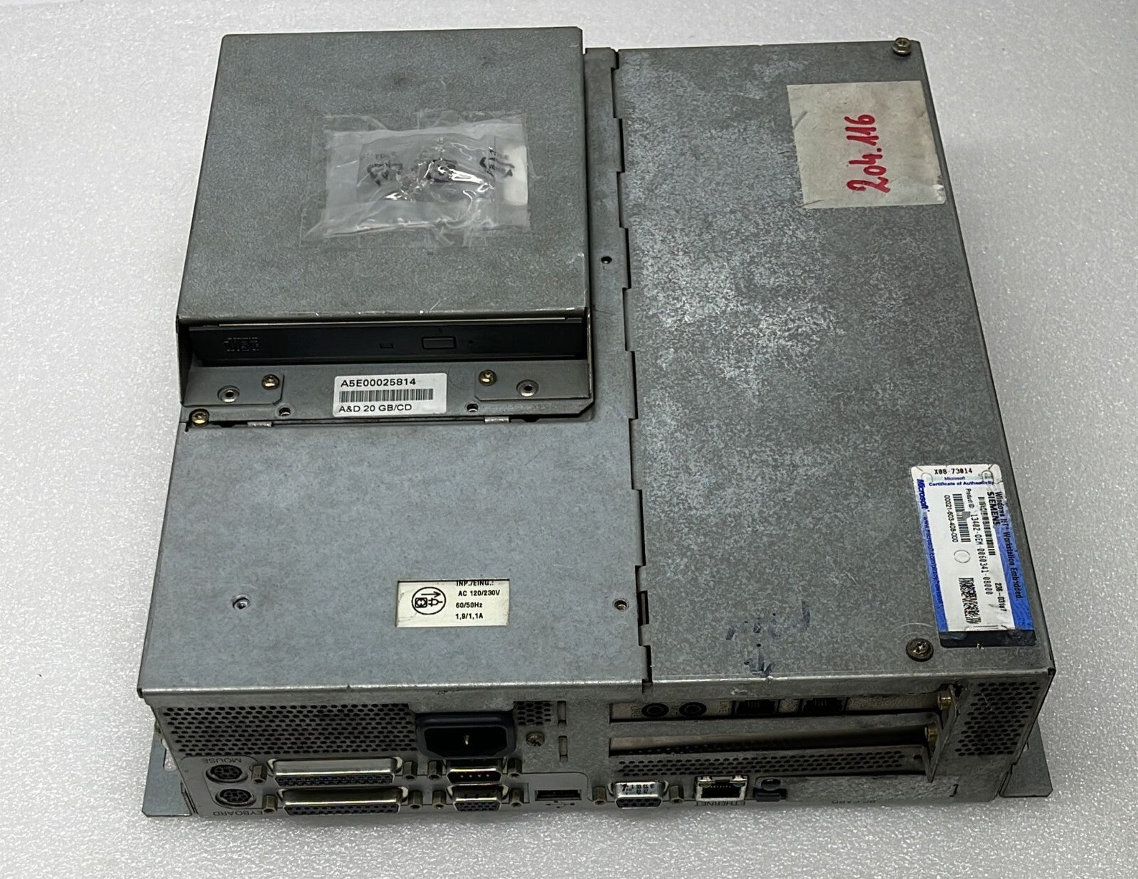 SIEMENS SIMATIC BOX PC 620 6ES7647-2CE20-0DX1 **AS-IS**