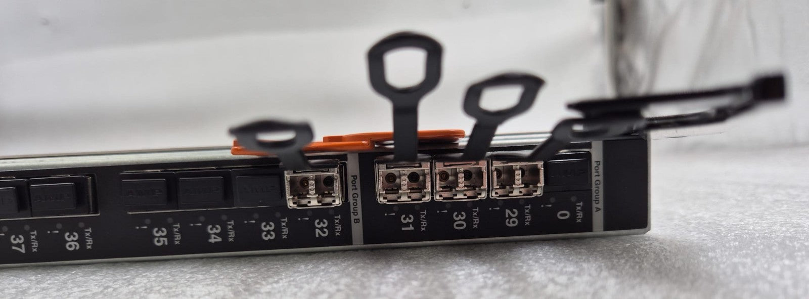 Lenovo Flex System FC5022 rear ports and power connectors