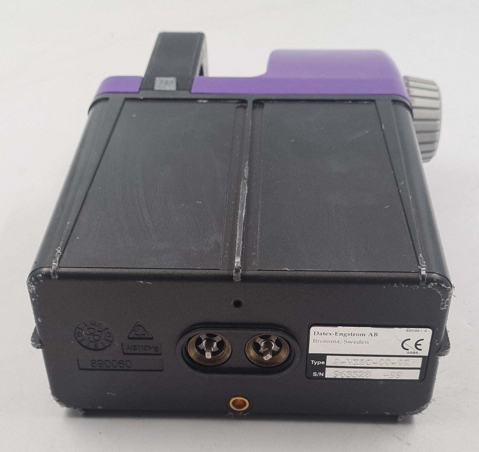 Datex Ohmeda Aladin vaporizer rear label and certification markings