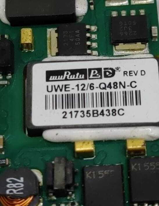 [LOT OF 2] Murata UWE-12/6-Q48N-C DC/DC Converter 72W 1-out 12V 1/8-Brick 8-pin