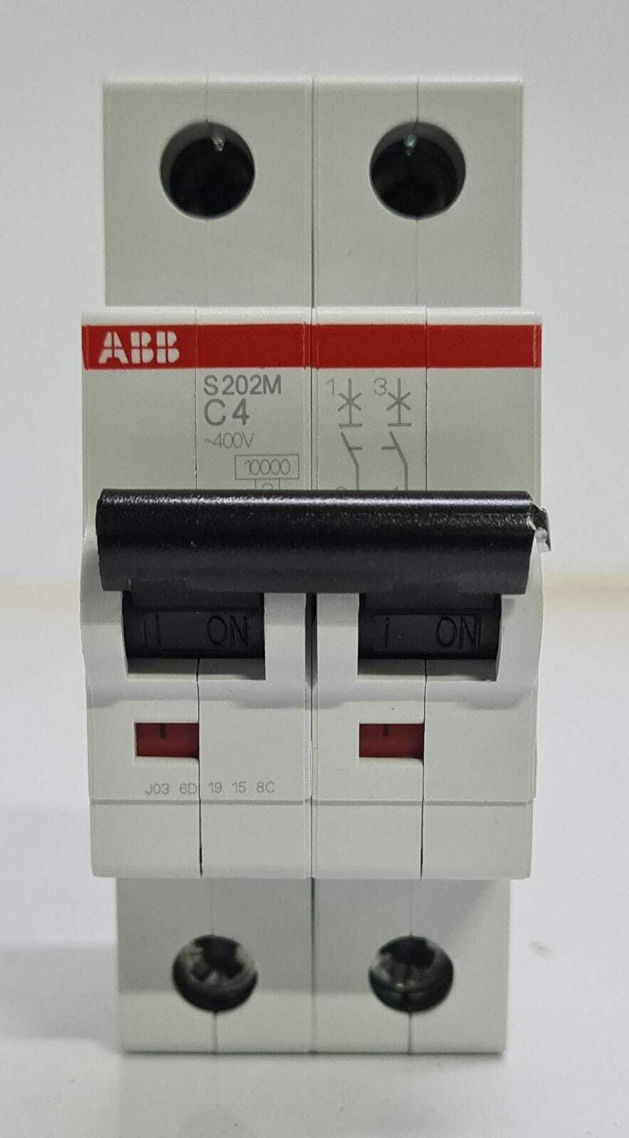 [LOT OF 5] NEW - ABB Circuit Breaker Air Switch S202M-C4 2POLE 4A