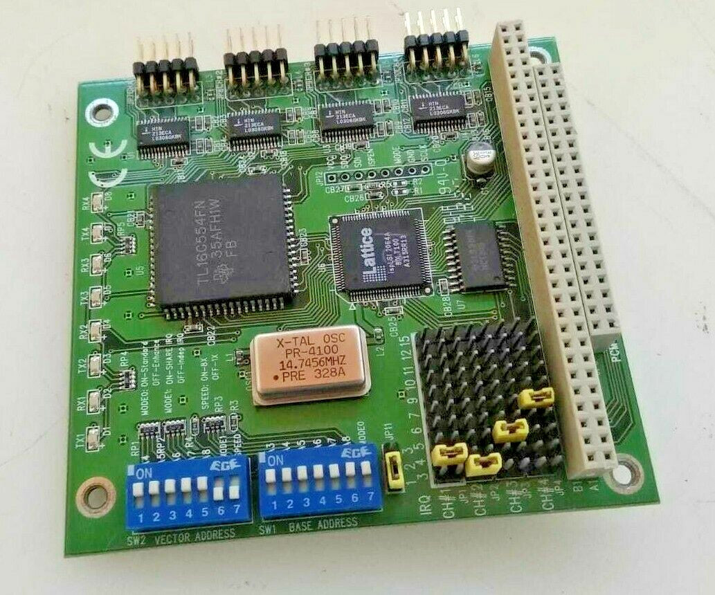 Advantech PCM-3641 4 port RS-232 High Speed Pc 104 Module Daq Communication