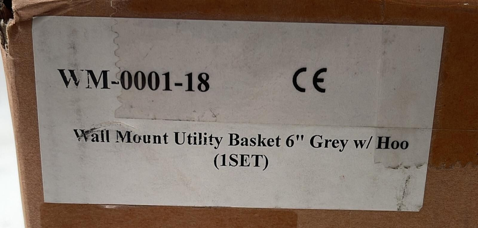 Wall Mount Utility Basket 6" WM-0001-18