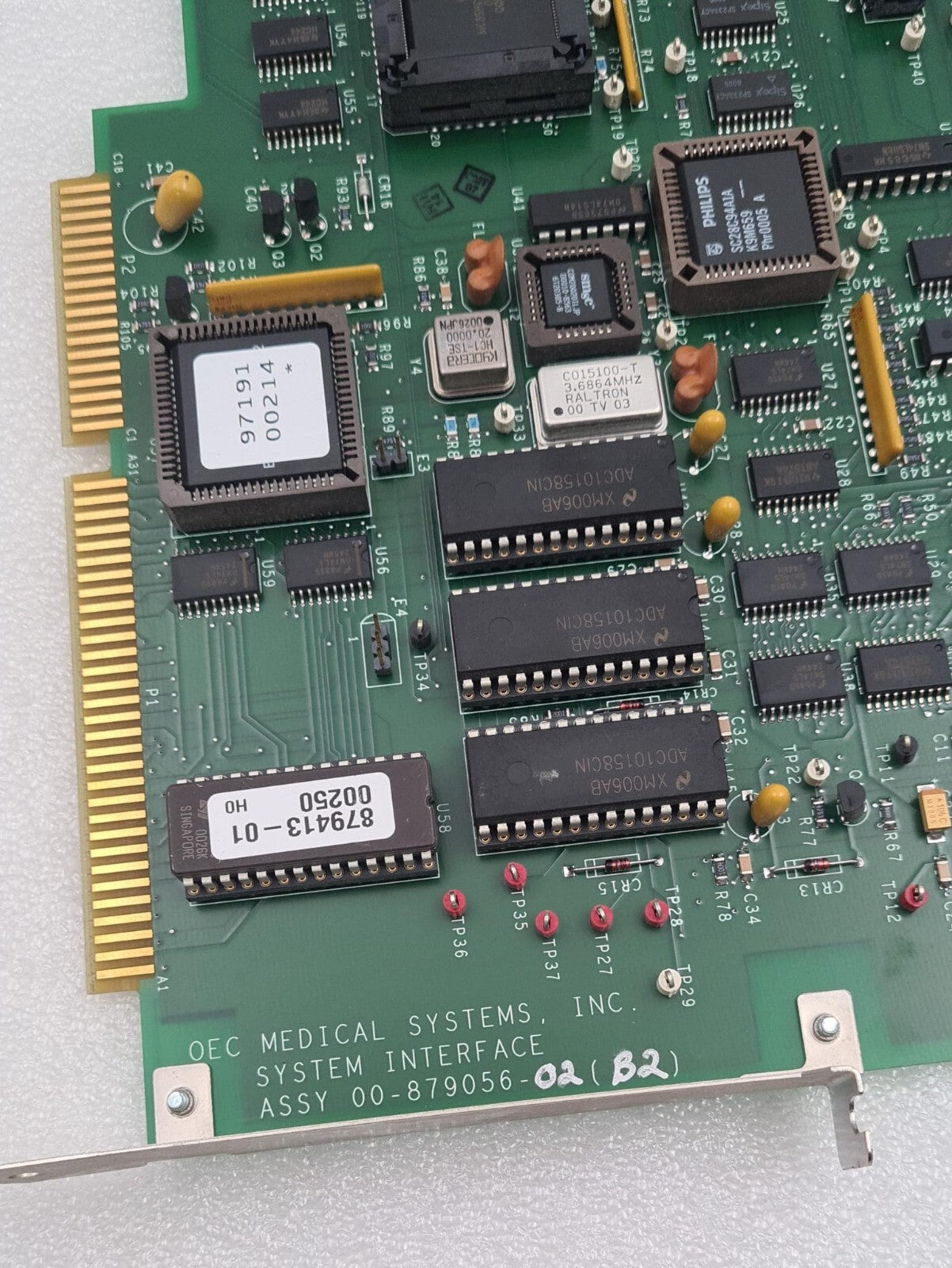 GE OEC SYSTEM INTERFACE ASSY 00-879056-02 (B2) Board for 9800 Workstation