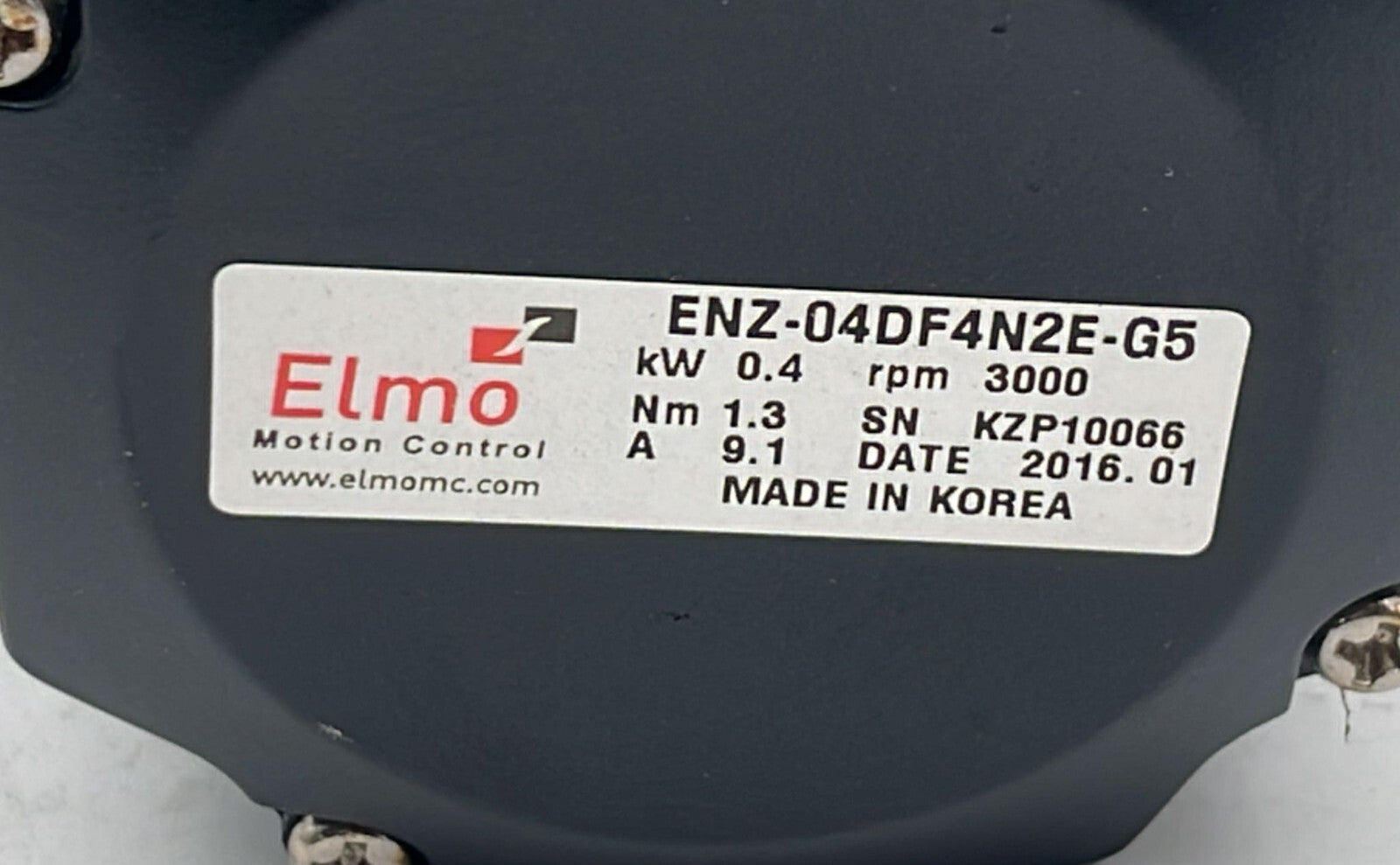 ELMO SERVO MOTOR ENZ-04DF4N2E-G5 & NIDEC SHIMPO VRB-042-5-K3-14