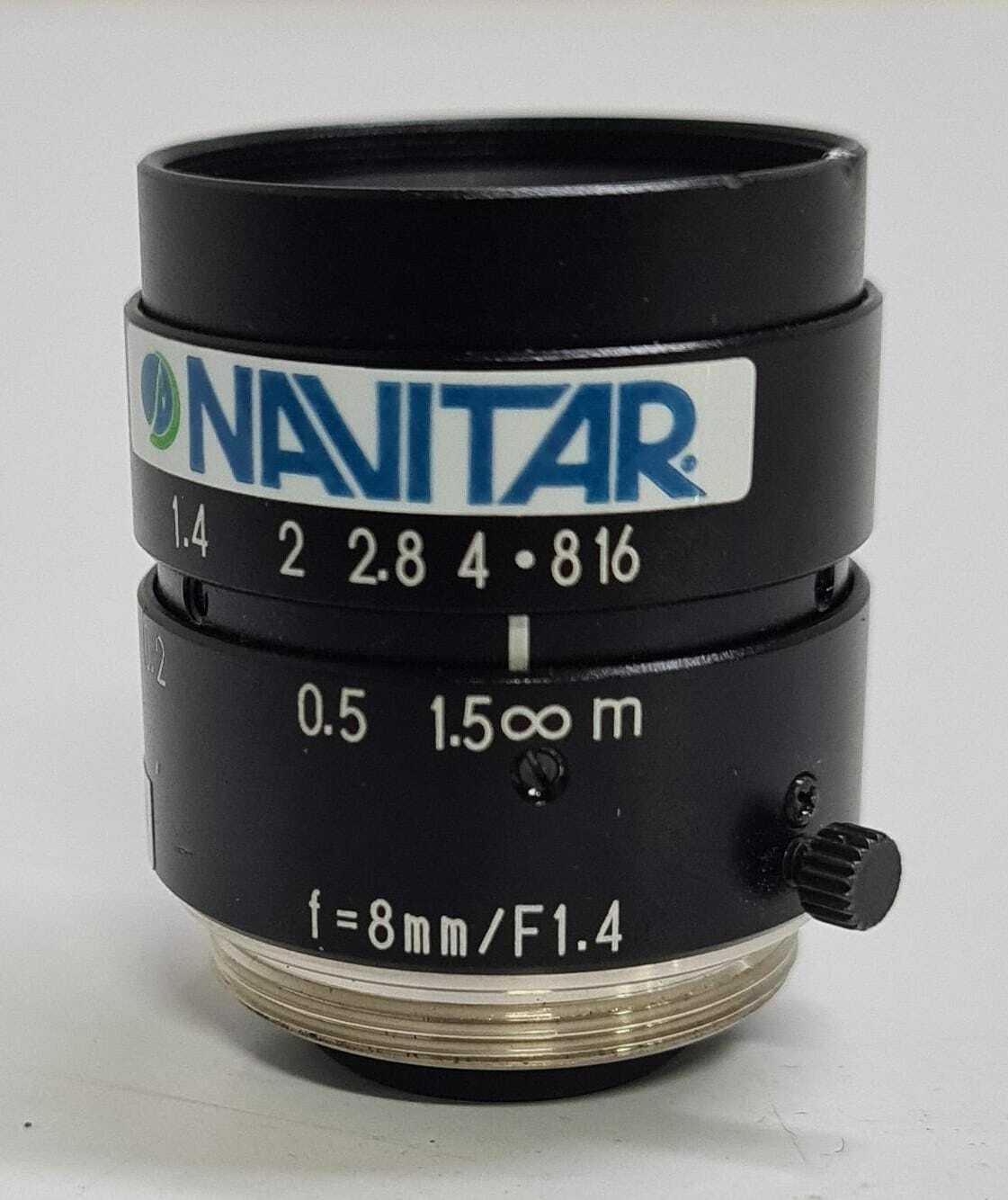 NAVITAR f=8mm/F1.4 C-mount Camera Lens for CCTV