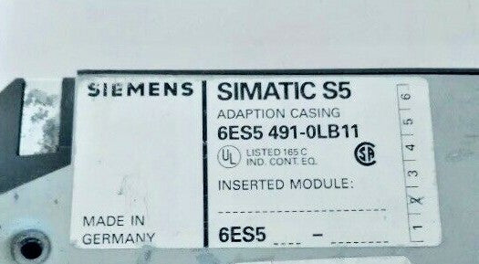 Siemens Simatic s5 Plc Adaption Casing 6es5 491 0lb11 With Modules 6es5535 3ma12