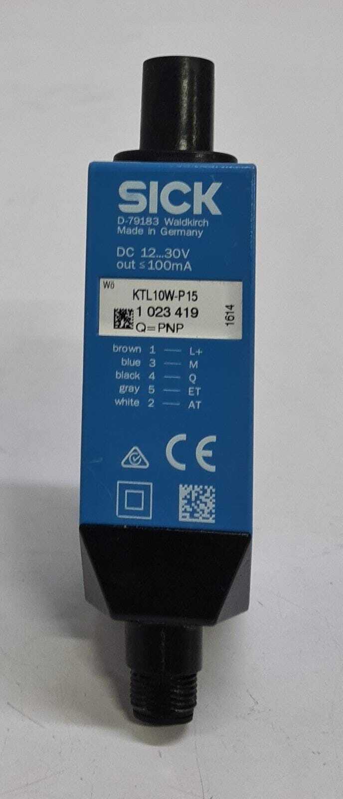 SICK KTL10W-P15 Contrast Sensor Fiber Optic 1 023 419 Q=PNP