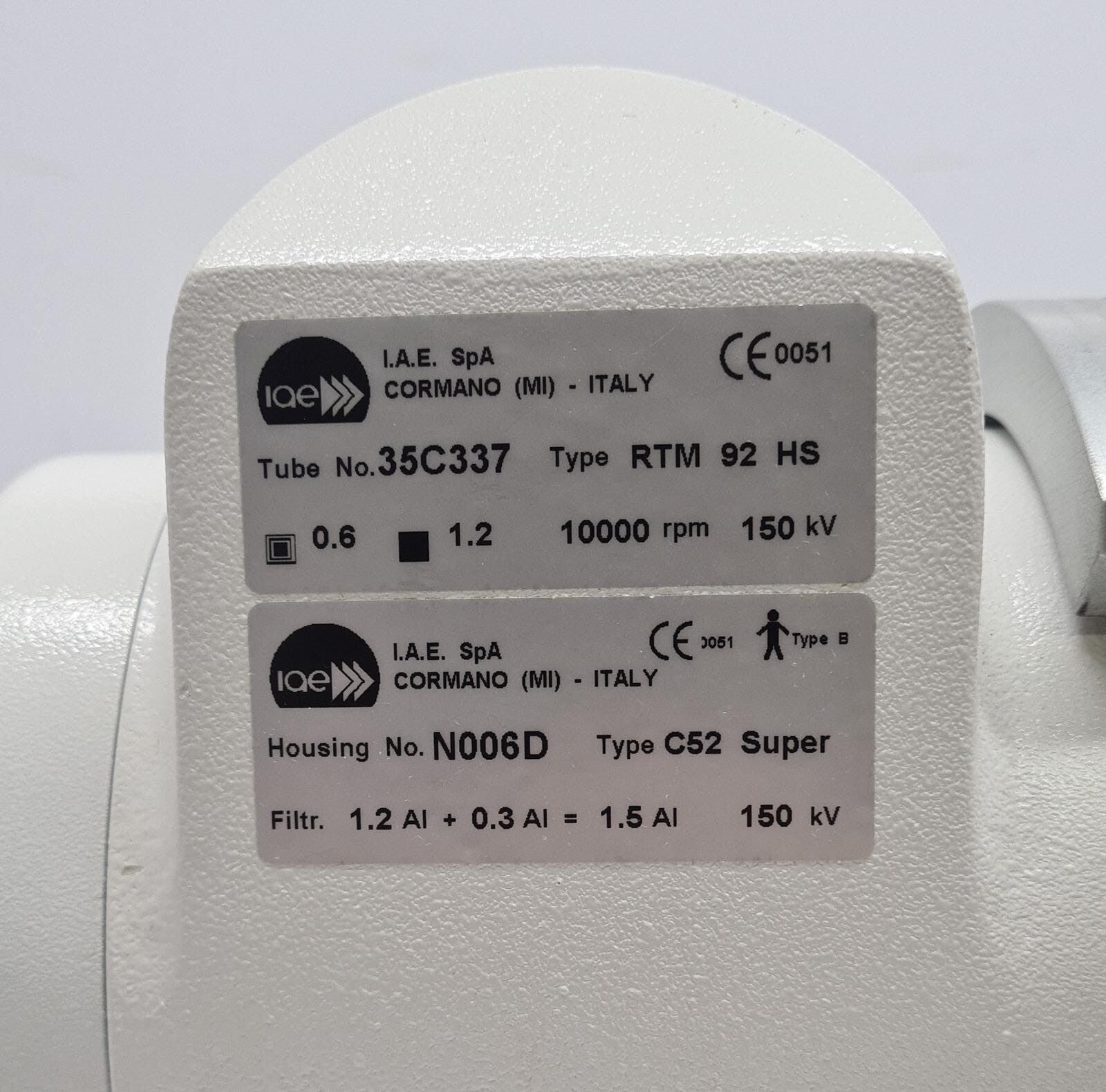 I.A.E SpA Tube 35C337 RTM 92 HS ANODE CATHODE W/ Housing N006D C52 Super