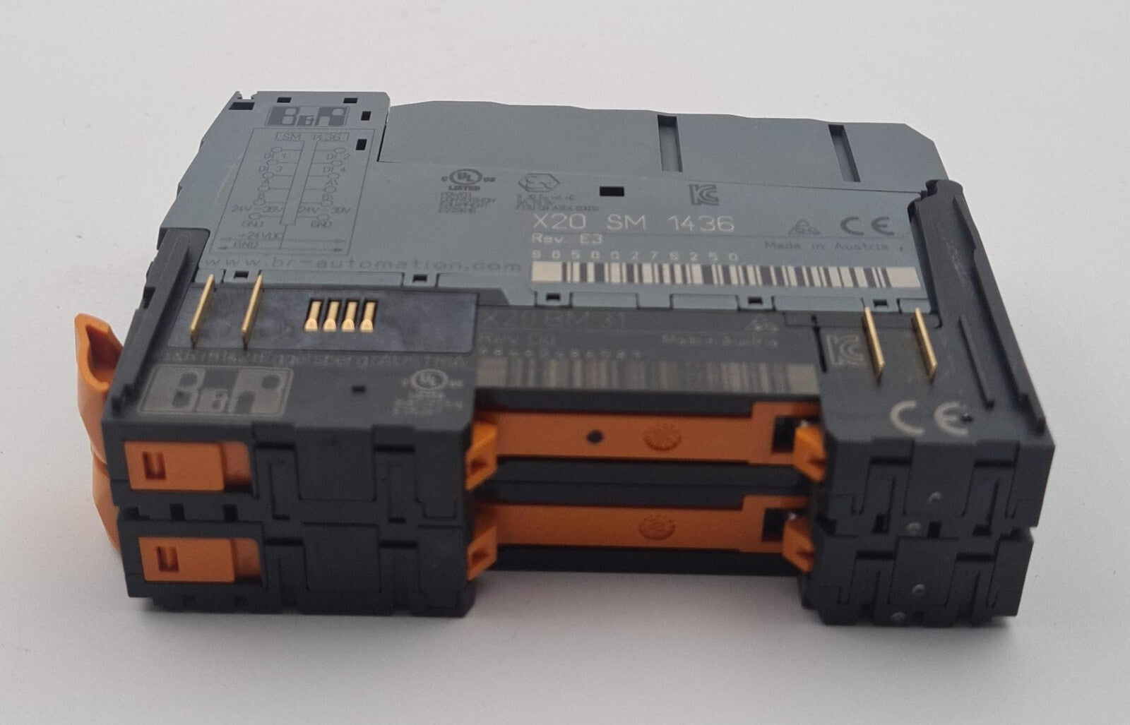 B&R Automation X20 SM 1436 Digital Stepper Engine Module & X20 BM 31 Base