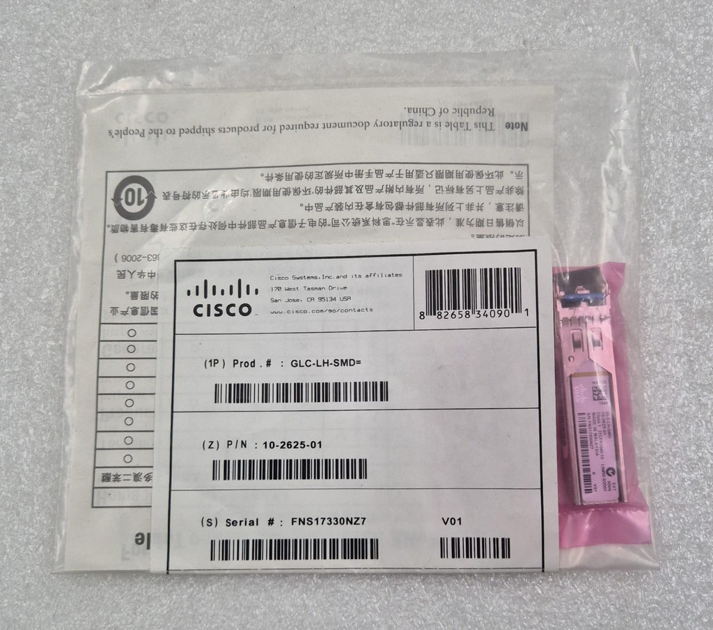 [LOT 14] NEW OEM - Cisco GLC-LH-SMD 1000BASE-LX/LH SFP 1310nm 10km Transceiver