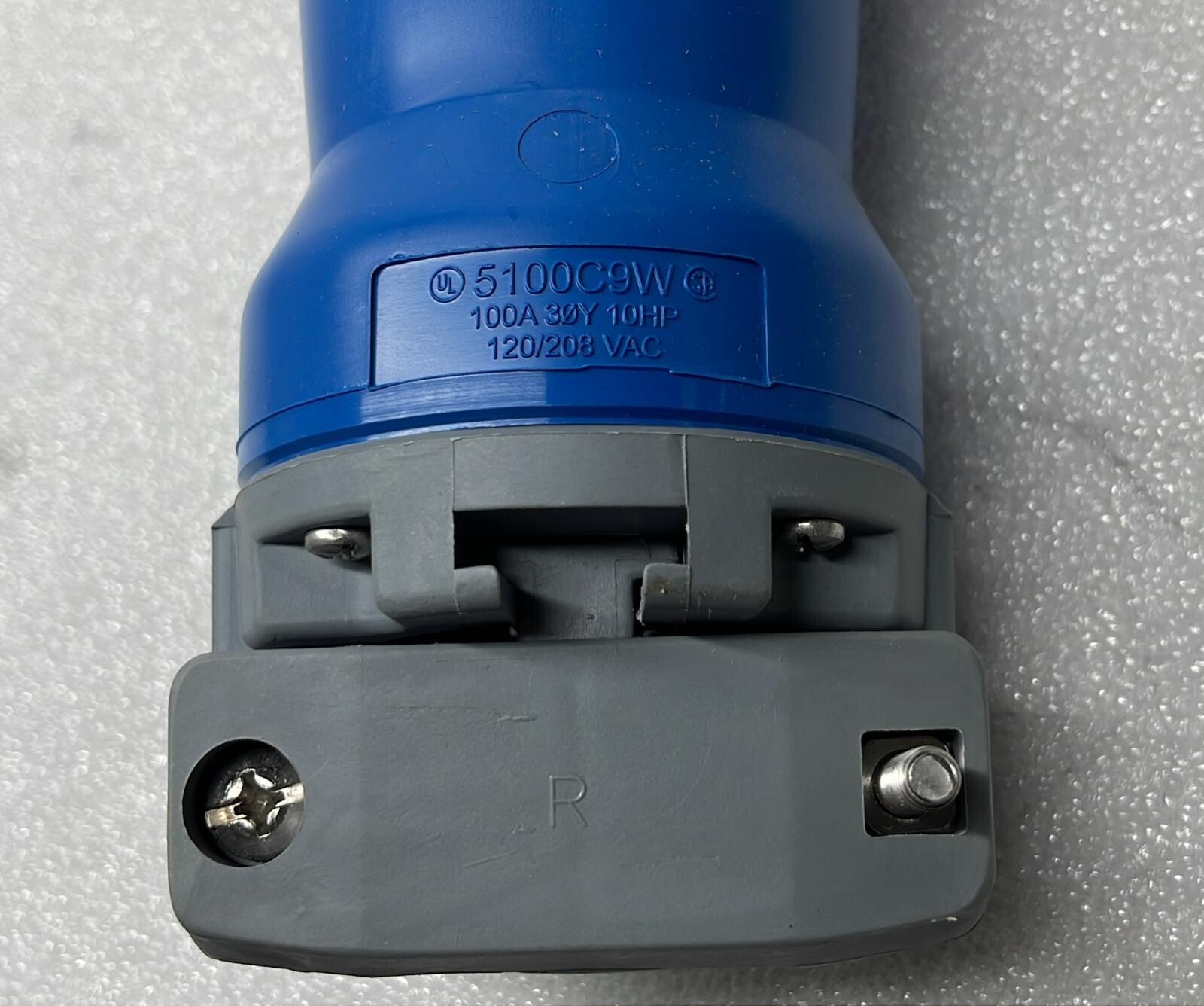 NEW - HUBBELL HBL5100C9W 4 POLE 5 WIRE GROUNDING 100A 3Ohm 120/208V