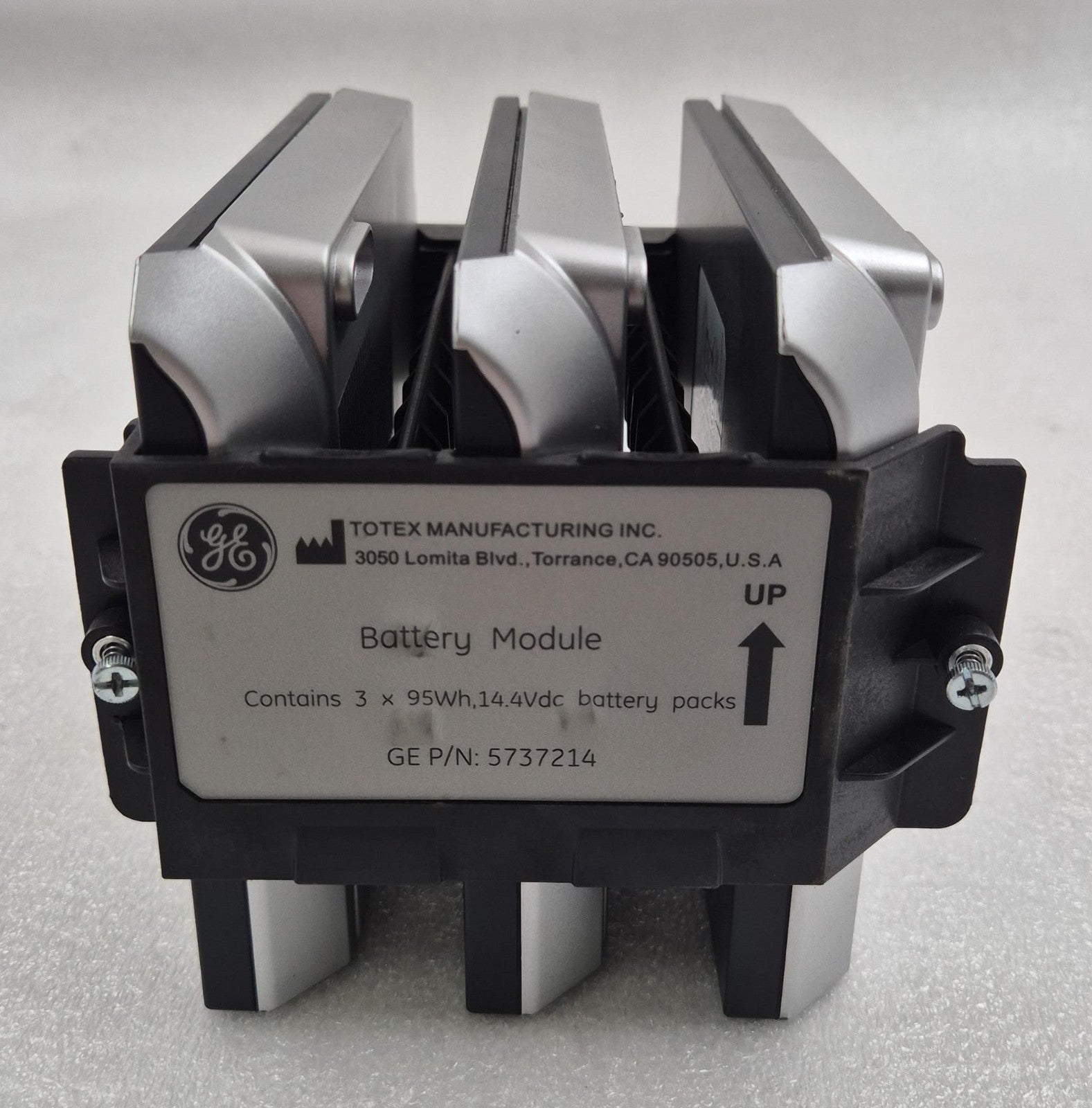 TOTEX Battery Module 5737214 3x 95Wh 14.4Vdc pack for GE Healthcare Ultrasound