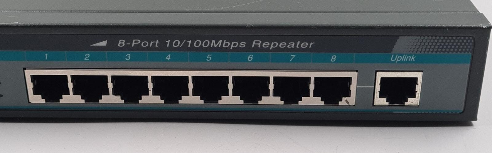 ADDTRON ADH-508S 8-Port 10/100 Mbps Repeater Dual Speed External Hub Ethernet