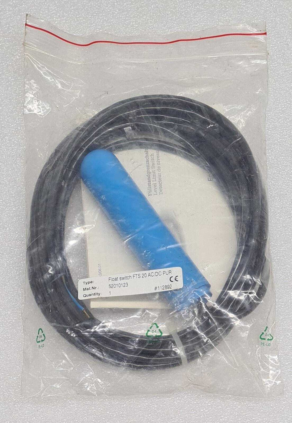 **NEW** Endress+Hauser Schwimmschalter FTS20 Float Switch AC/DC PUR 52010123