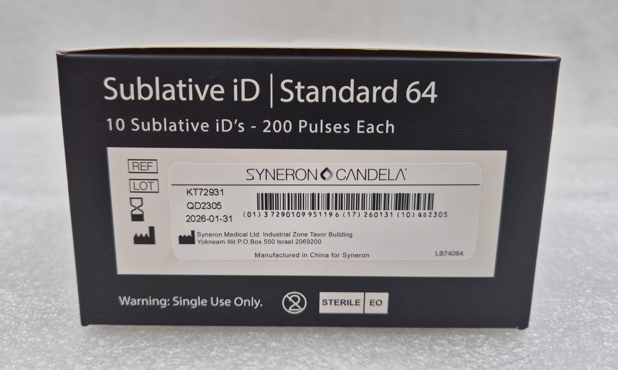 [10 PCS PACK] Syneron Candela Sublative iD Standard 64 200 Pulses KT72931 Tip AS79333