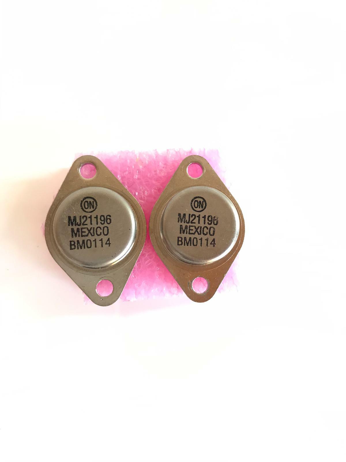 (2Pcs) Pair MJ21196 Original ON Power Bipolar Transistor BMO114
