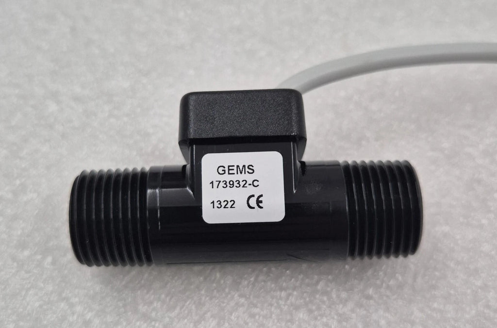 GEMS Sensors 173932-C Flow Rate Sensor Turbine 0.13-1.3 GPM Max Ft-110 3/8˝