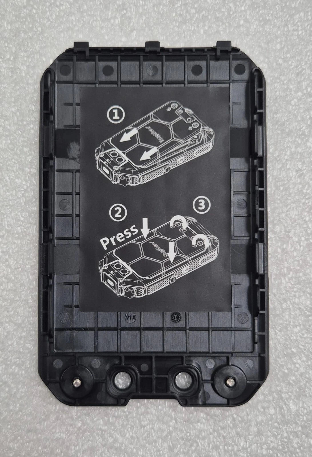 RugGear RG725 PSM01E Dual-Sim LTE SMARTPHONE CELLPHONE Black OEM - FOR PARTS