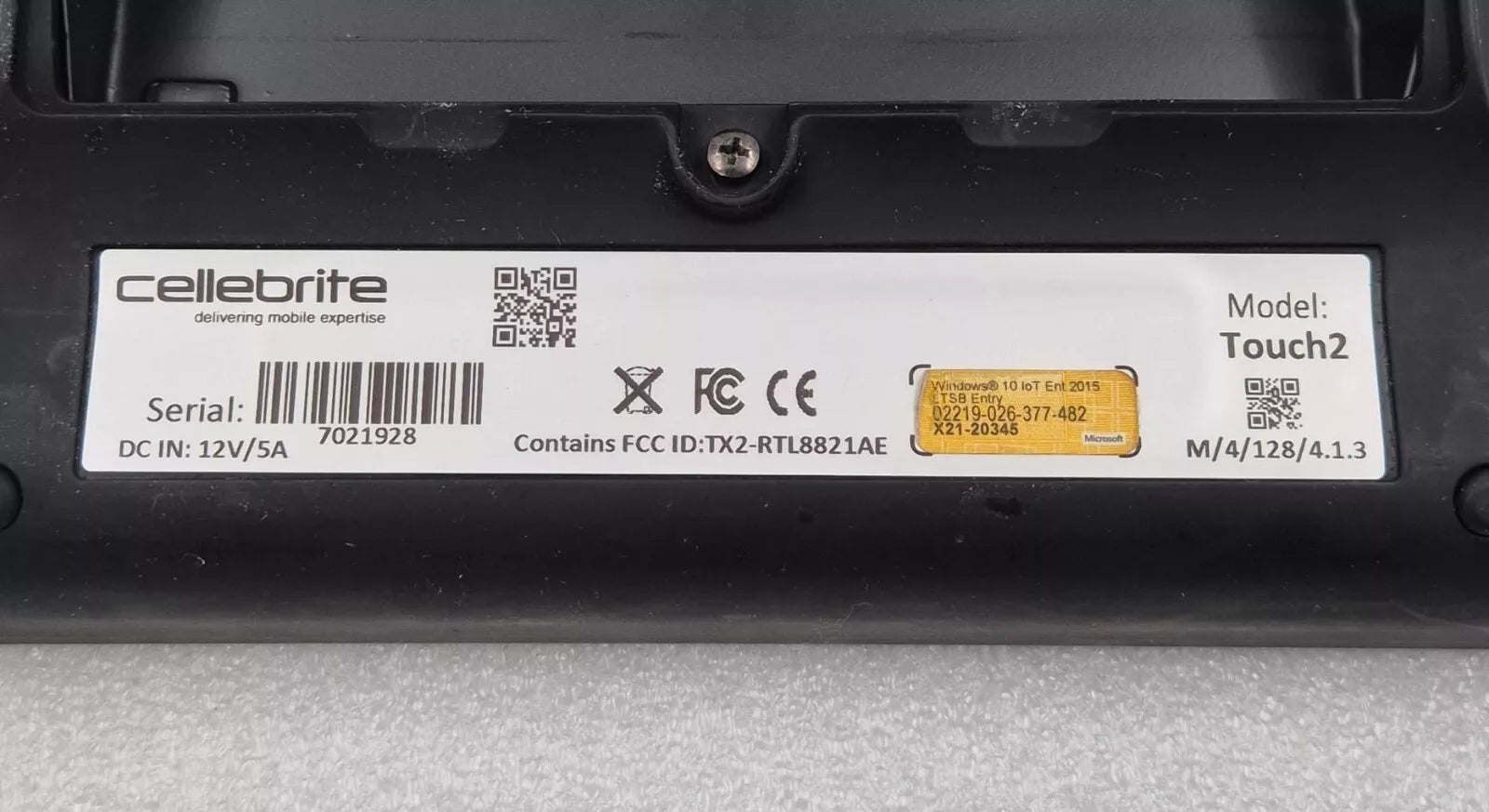 CelIebrite Touch2 UFED Universal Forensic Extract Device **AS-IS**