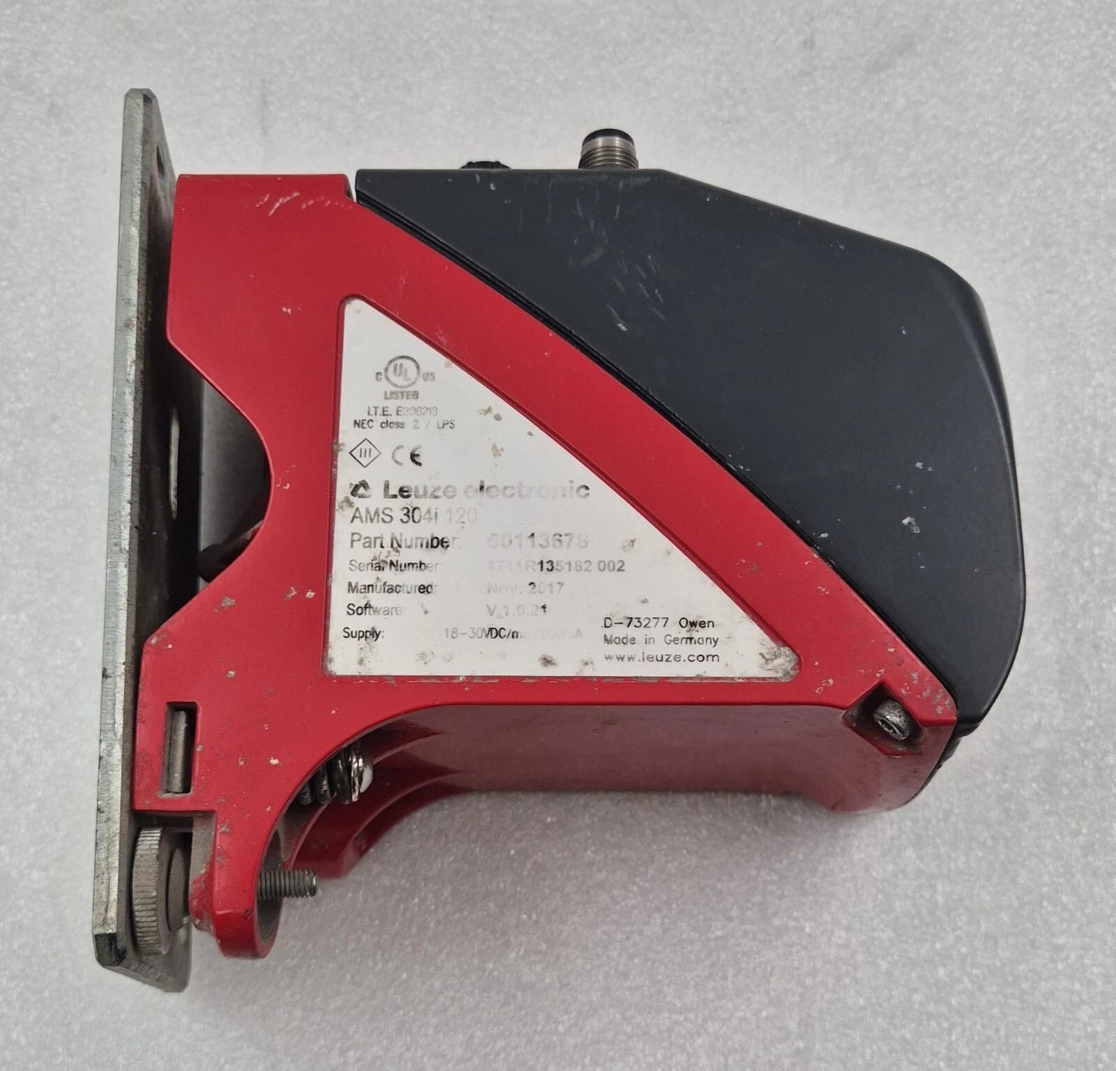 Leuze Electronic AMS 304i 120 50113678 Optical Distance Sensor *FOR PARTS*