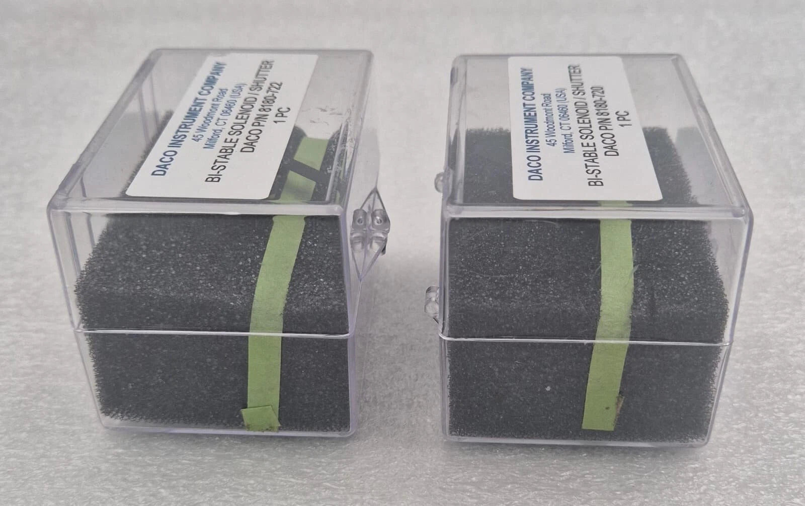 DACO bi-stable solenoid shutter P/N 8180-720 8180-722 optical gating module